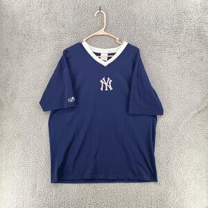 Vintage New York Yankees V-neck Warm-up Jersey‎ Men’s Sz Large